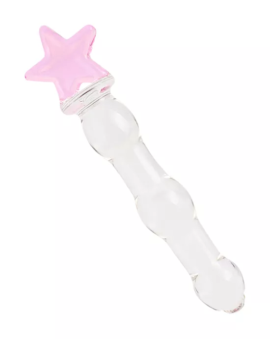 Lucent Large Star Handle Glass Massager