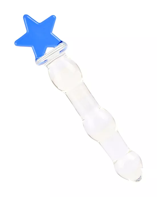 Lucent Large Star Handle Glass Massager