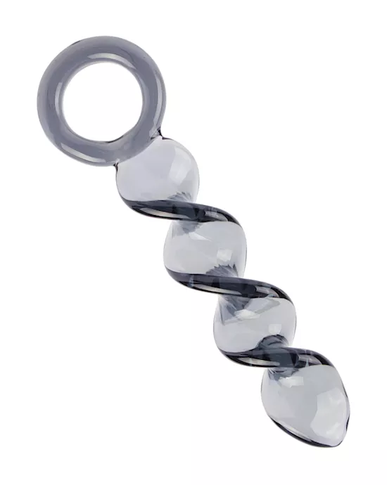 Lucent Twirl Glass Anal Massager