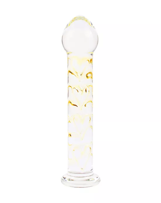 Lucent Hearts Glass Dildo