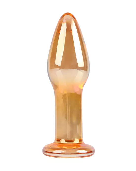 Lucent Metallic Glass Butt Plug