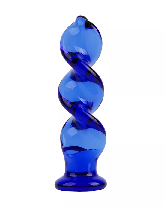 Lucent Spiraled Glass Massager