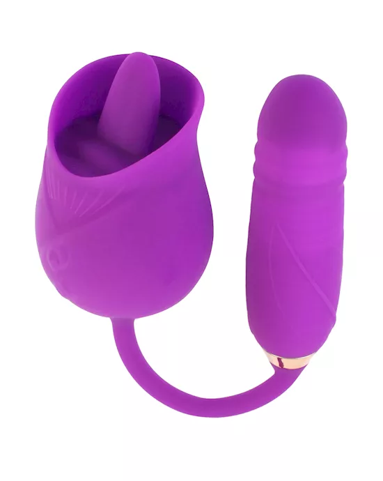 Amore Elegant Rose and Egg Licking Vibrator