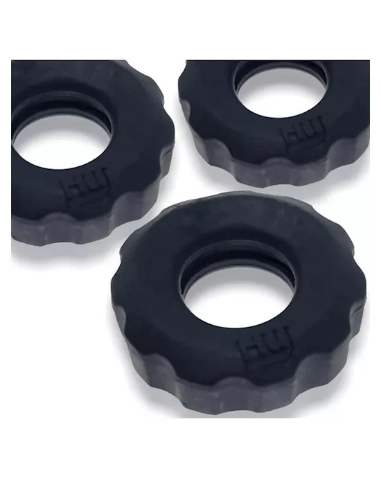 Super Huj 3-pack Cockrings Tar Ice