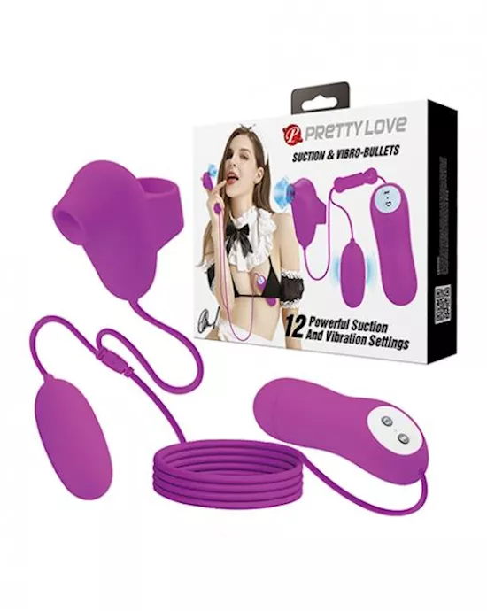 Pretty Love Suction & Vibro Bullets