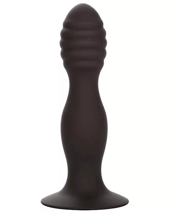 Silicone Ribbed Anal Stud