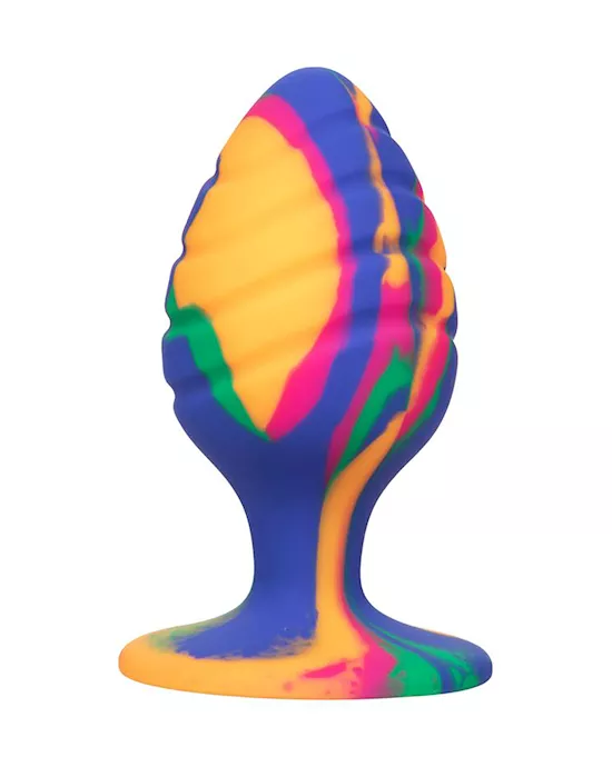 Cheeky Swirl Tie-Dye Butt Plug