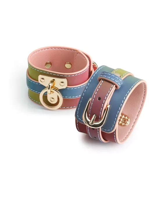 Spectra Bondage Wrist cuff Rainbow
