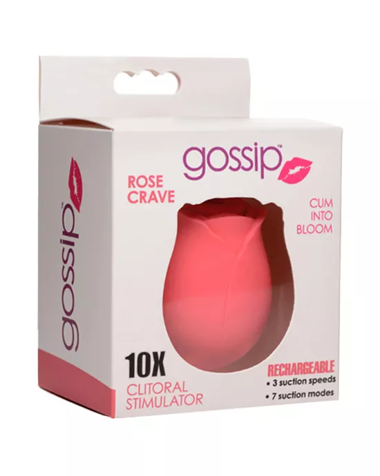 Gossip Rose 10x Suction Clit Stimulator Crave