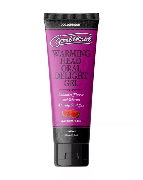 GoodHead Warming Head Oral Delight Gel Watermelon 4 fl. oz