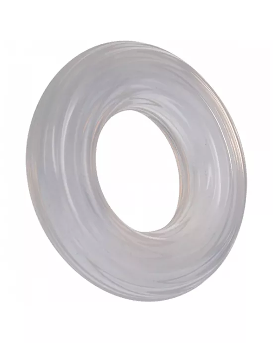 Rock Solid Ribbed Donut Clear