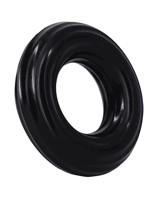 Rock Solid Ribbed Donut Black