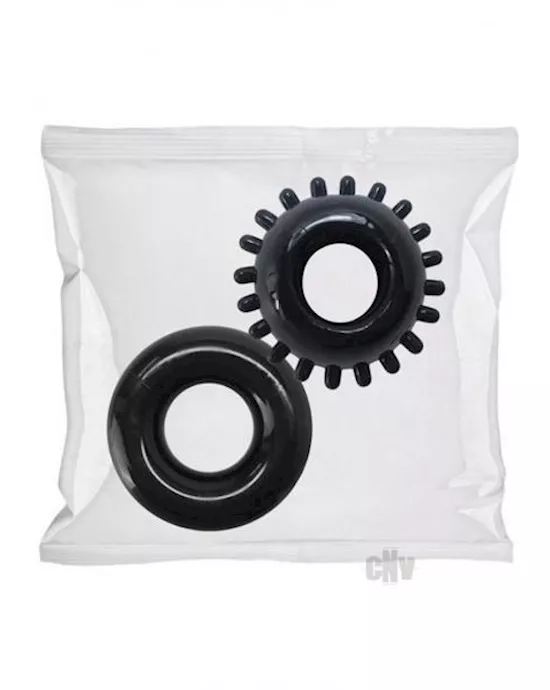 Rock Solid C Ring 2pk Refill 50pc Blk