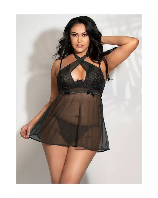 Drama Queen 2-piece Babydoll Set