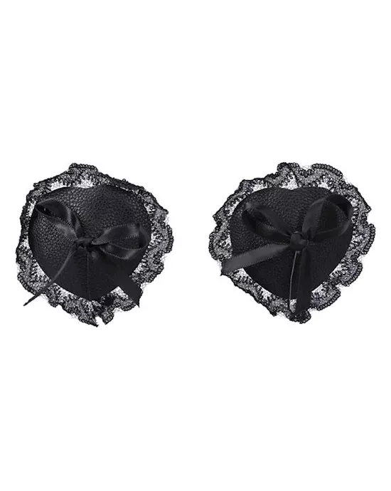 Lace Nipple Pasties In A Bag Black