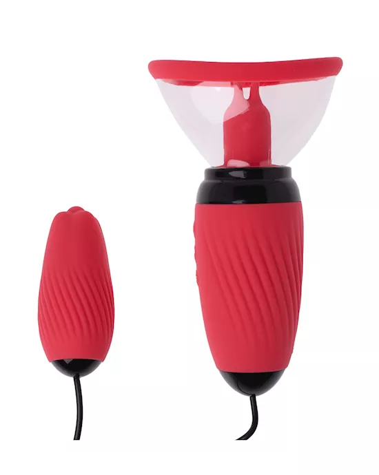 Play Swirling Suction Cup Vibrator With Bullet