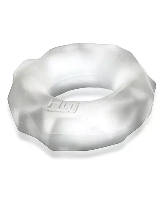 Hunkyjunk Fractal Tactile Cockring Clear Ice