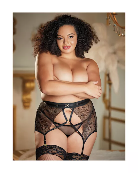 Allure Charissa Garter And G-string Set