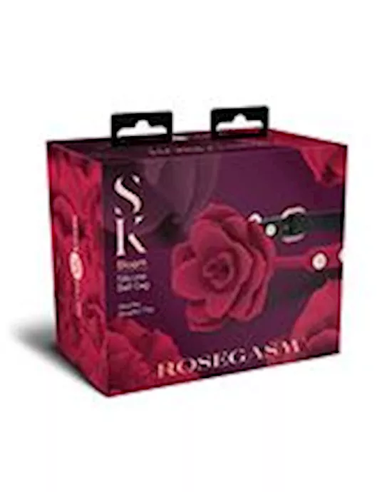 Sk Rosegasm Bloom Silicone Gag Red
