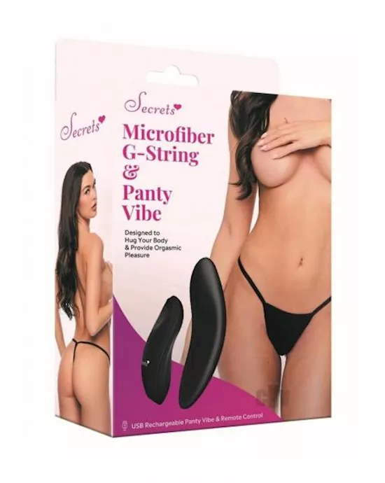 Sk Microfibe Gstring Panty Vibe Os Black