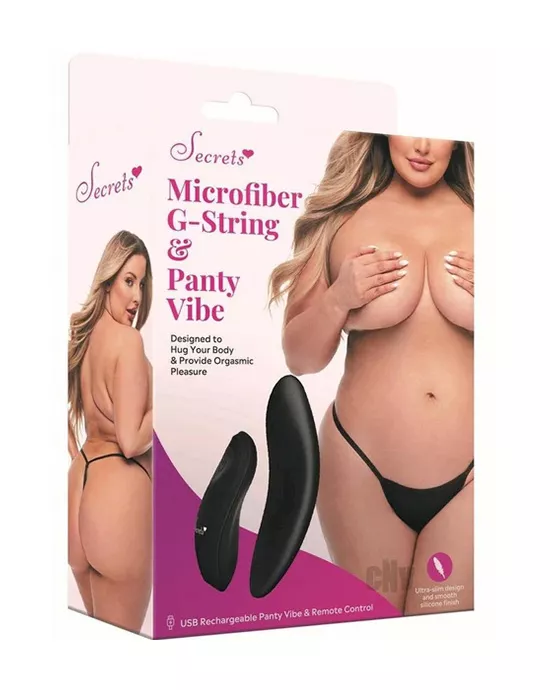 Sk Microfibe Gstring Panty Vibe Qn Black