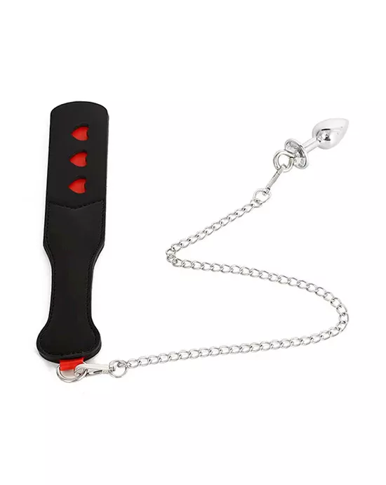 Heart Paddle With Butt Plug
