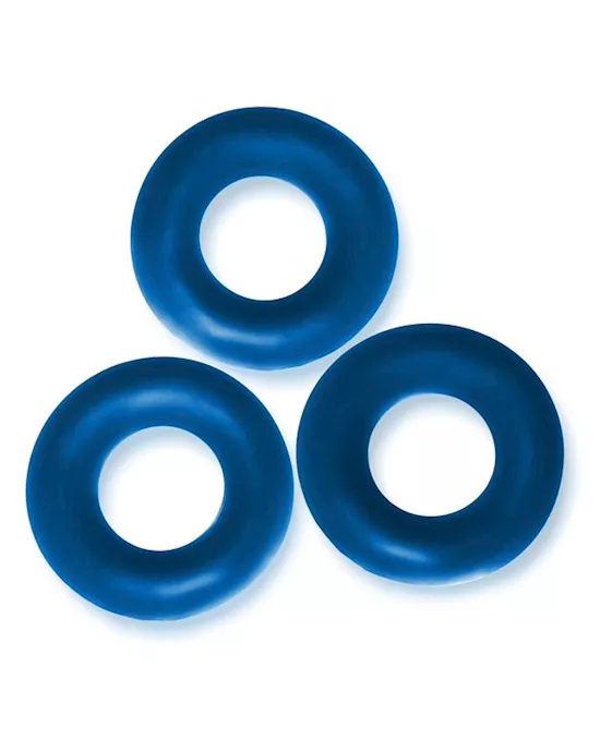 FAT WILLY 3-pack jumbo cockrings SPACE BLUE