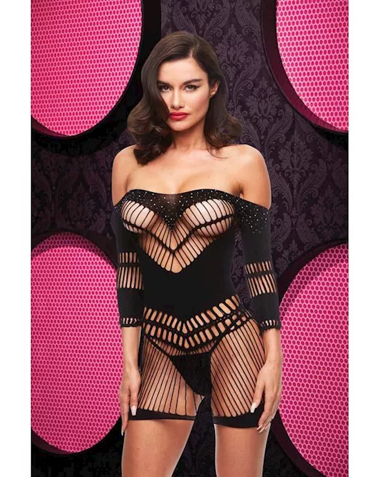 Bling Bling Halter Dress - Black Env