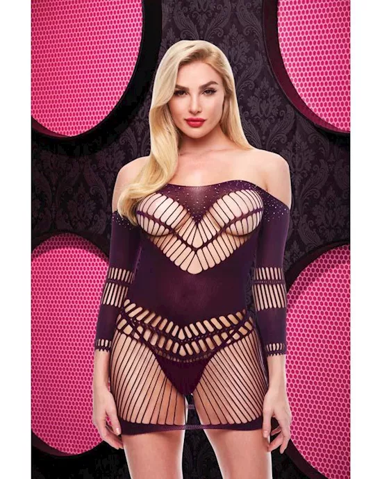 Bling Bling Halter Dress - Purple Env