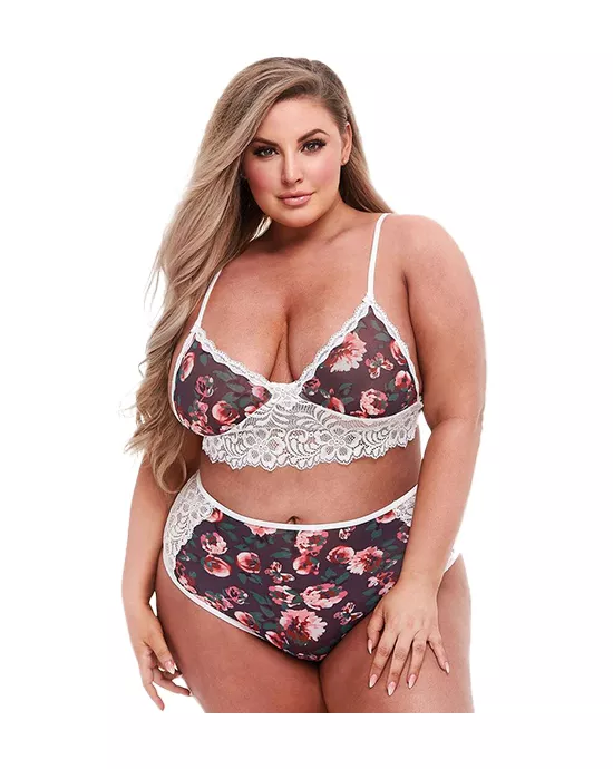 Floral & Lace Bikini Set