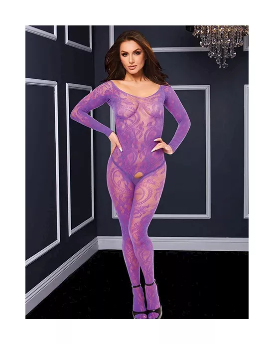 Long Sleeve Crotchless Bodystocking