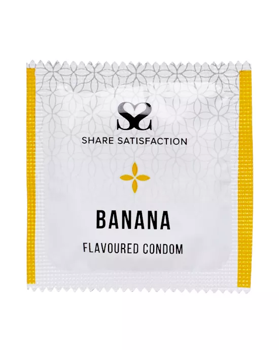 Share Satisfaction Banana Flavoured Condoms - 500 Bulk Pack