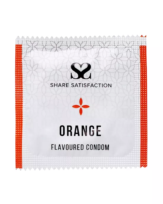 Share Satisfaction Orange Flavoured Condoms - 1000 Bulk Pack