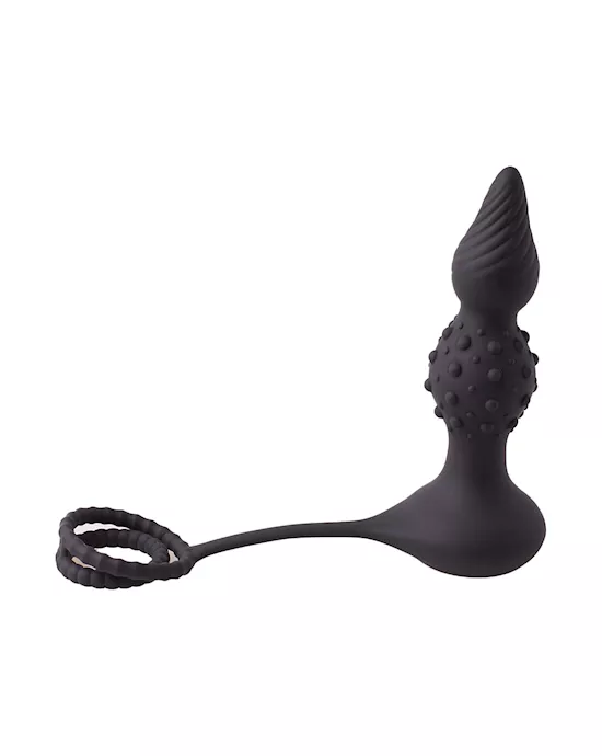Amore Thunderstrike Remote Controlled Anal Plug with Cock Ring