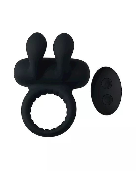 Amore Bunny Ears Remote Controlled Vibrating Cock Ring