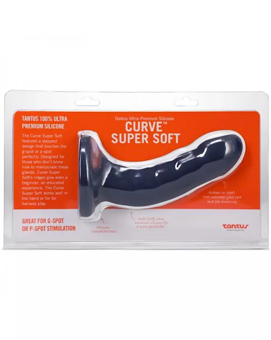 Tantus Curve Dildo Medium-firm Sapphire