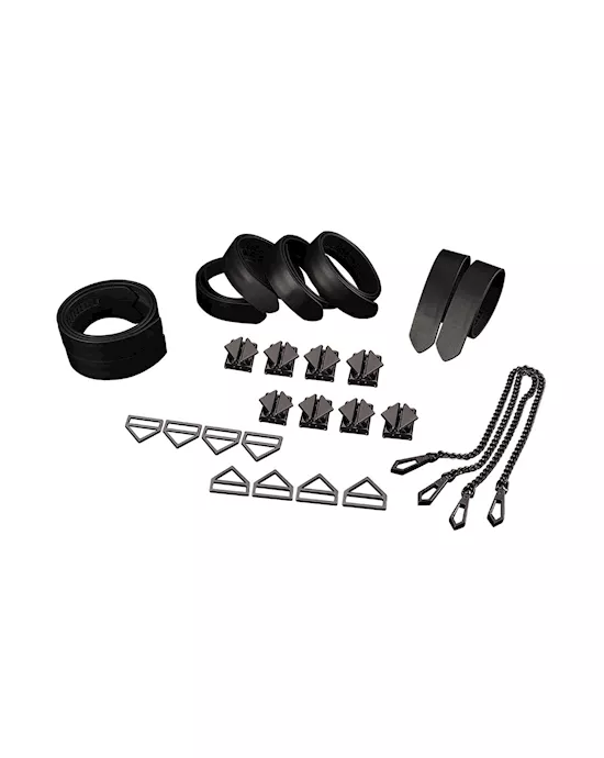LOCKINK 8-Bondage-Straps Restraint Set