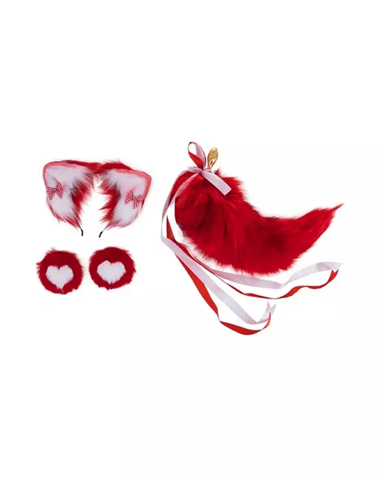SEVANDA Red Vixen Set with Pear-Shaped Plug