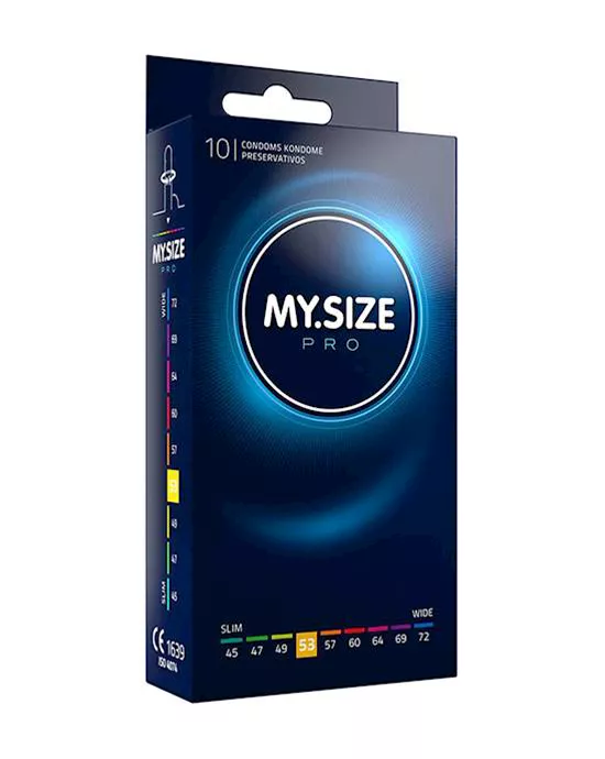 MySize Pro 53mm Condoms 10 Pack