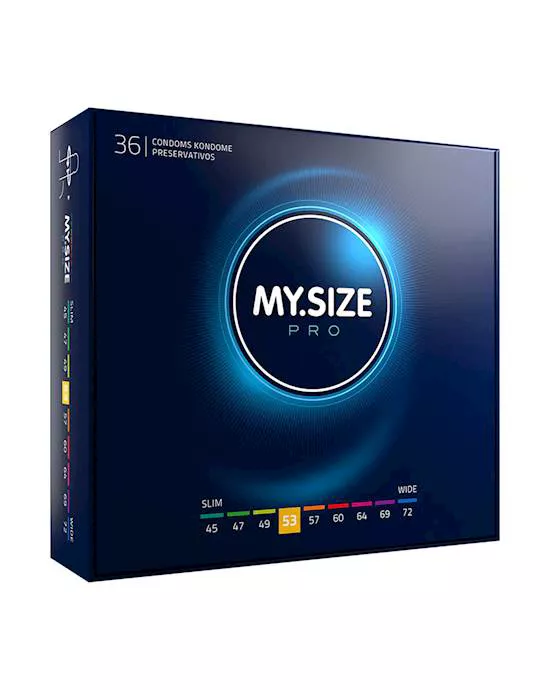 MySize Pro 53mm Condoms 36 Pack