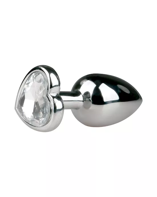Easytoys Small Heart-shaped Jewelled Butt Plug
