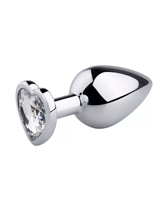 Easytoys Medium Heart-shaped Jewelled Butt Plug