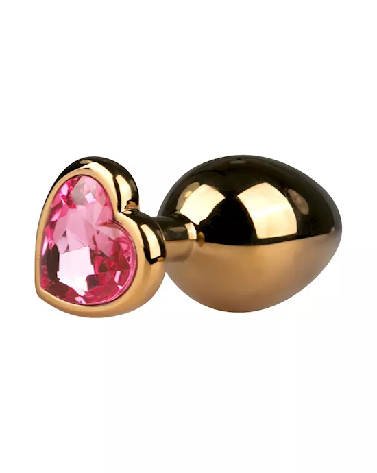Easytoys Medium Heart-shaped Jewelled Butt Plug