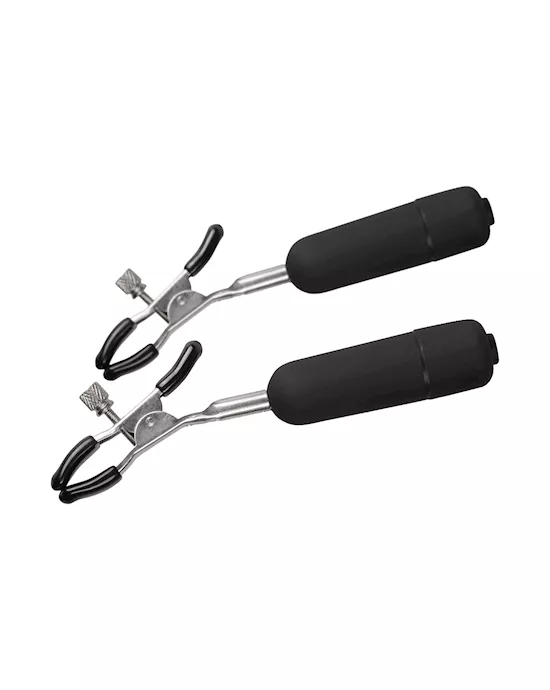 EasyToys Vibrating Nipple Clamps