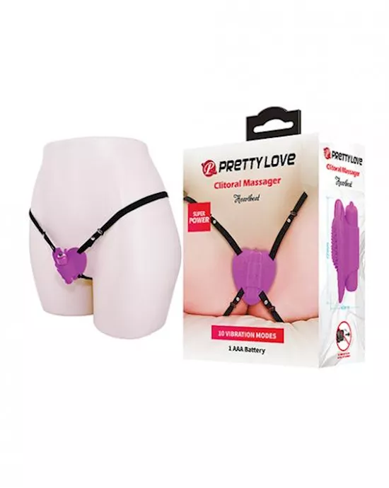 Pretty Love Heartbeat Strap On Clitoral Massager