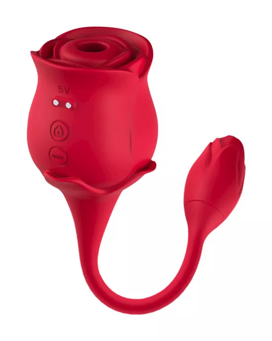 Amore Frisky Flower with Love Egg Rose Suction Vibe