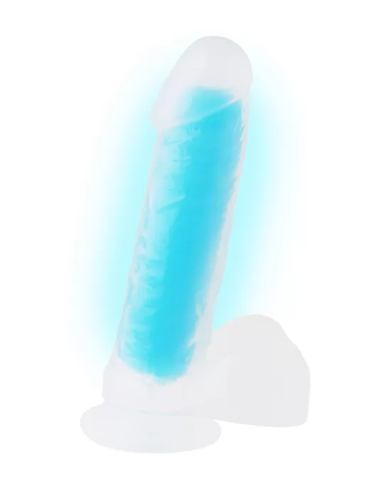 Nood Colours Glow in the Dark Dildo with Balls