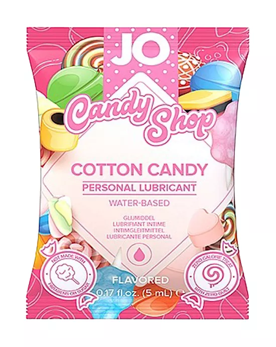 System Jo Candy Shop - Cotton Candy Water Based Lubricant Sample