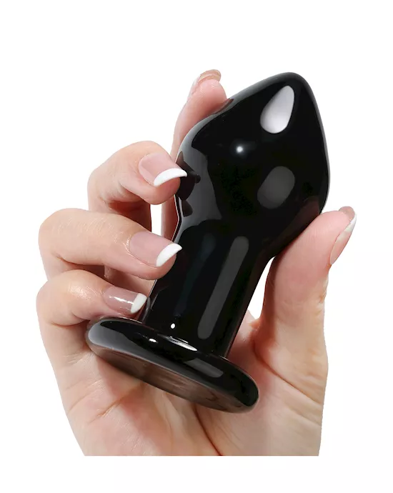Lucent Midnight Glass Butt Plug