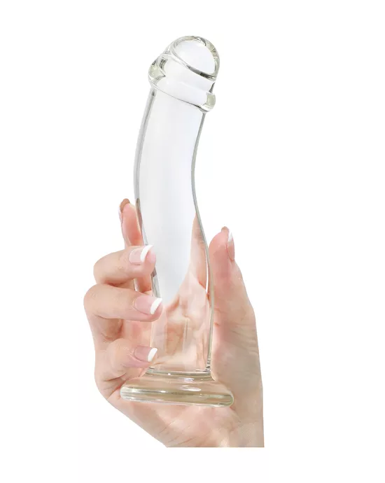 Lucent Curved Glass Dildo